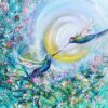 Diving into Spring- Blank greetings card with envelope