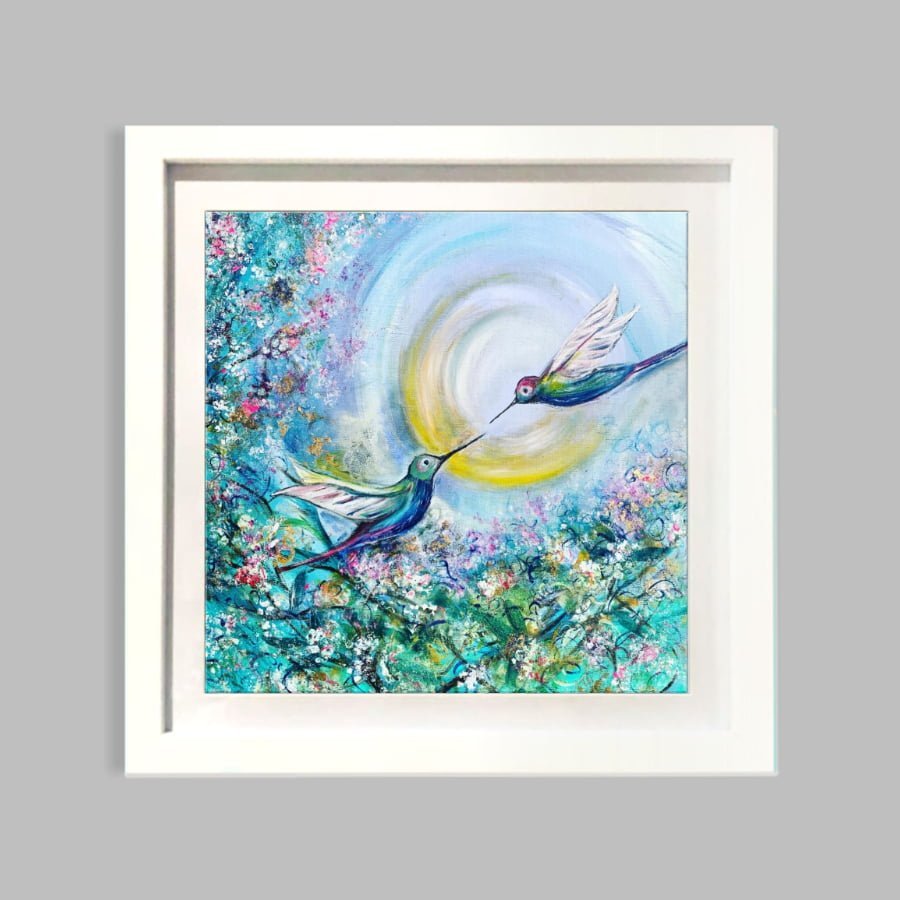 ramed Print Mock Up Diving into Spring Print