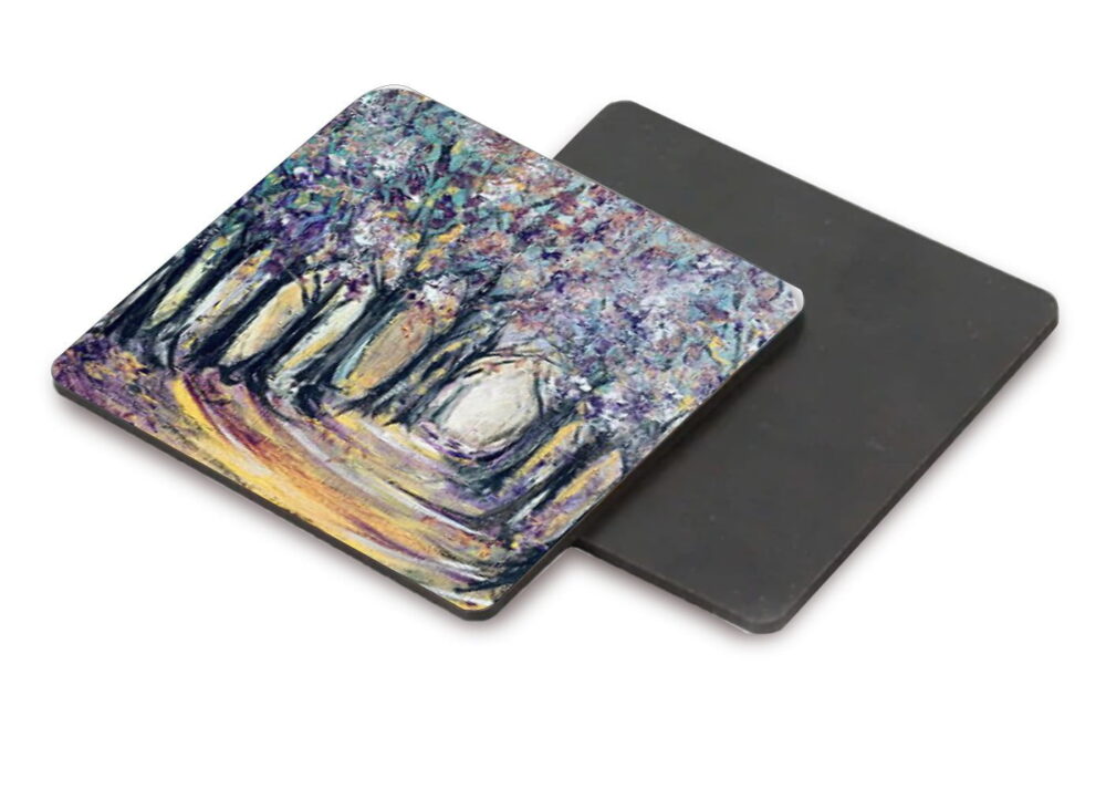 Front:back mock up Enchanted Forest coaster