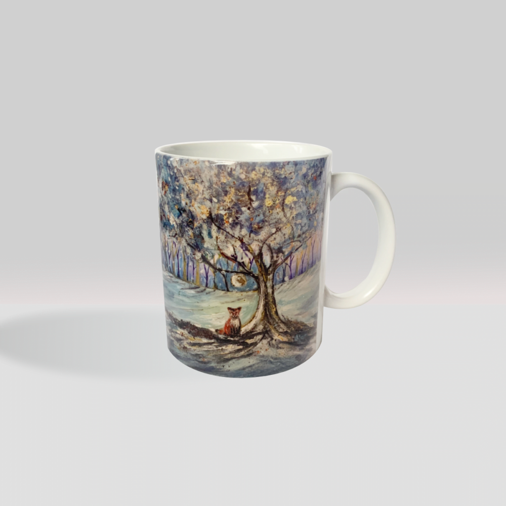 Fox in the Moonlight - Ceramic mug