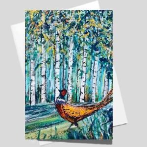 Going for a Stroll – Blank greetings card with envelope