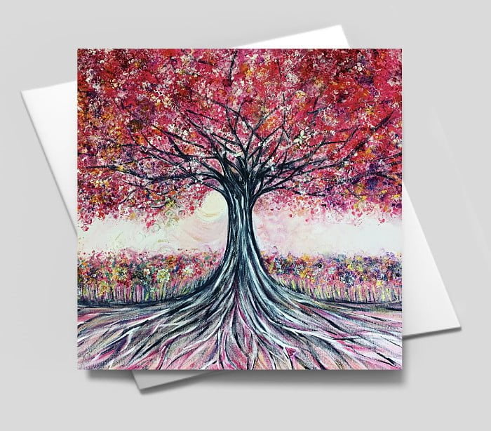 Paradise Garden - Blank Greeting Card with envelope