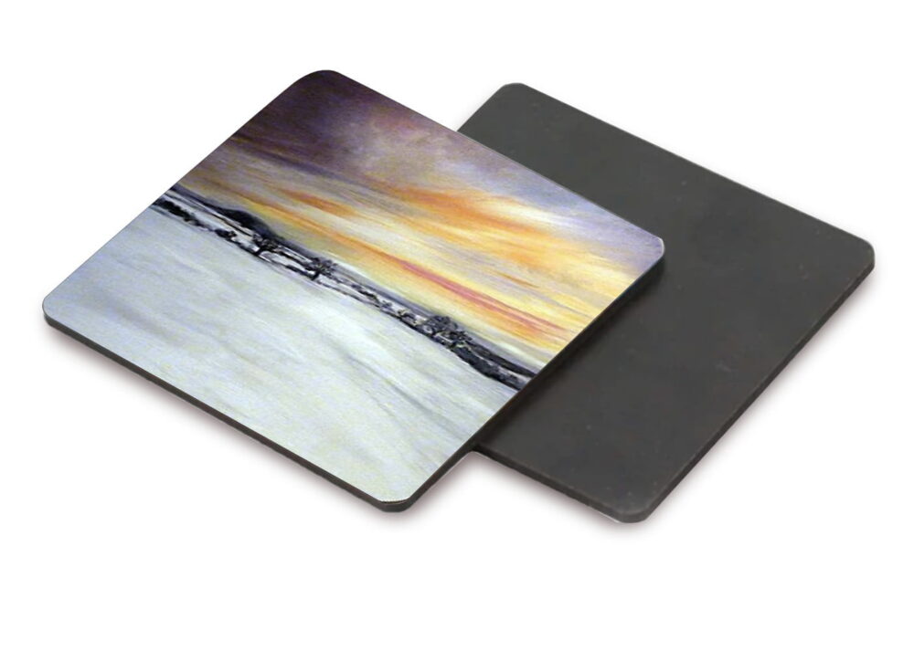 Front:back mock up Shades of Winter coaster