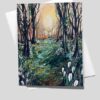 Blank Greetings Card, with envelope - "Snowdrop Walk"