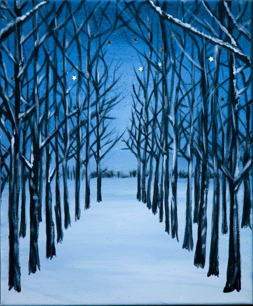 Snow-Trees-847x1024-1.jpg Snowclad Trees - Blank greetings card with envelope