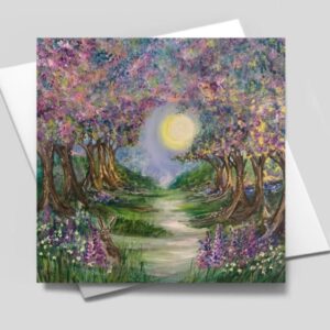 Summer Hare – Blank greetings card with envelope