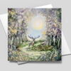 Summer Stag – Blank greetings card with envelope