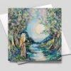 The Night Watcher – Blank greetings card with envelope