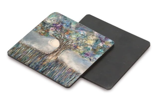 Front:back mock up The Wishing Tree coaster