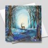 Twilight Stag - Blank Greeting Card with envelope