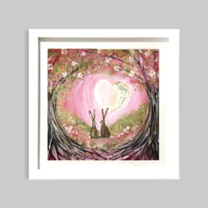 Entwined Hearts Art Print