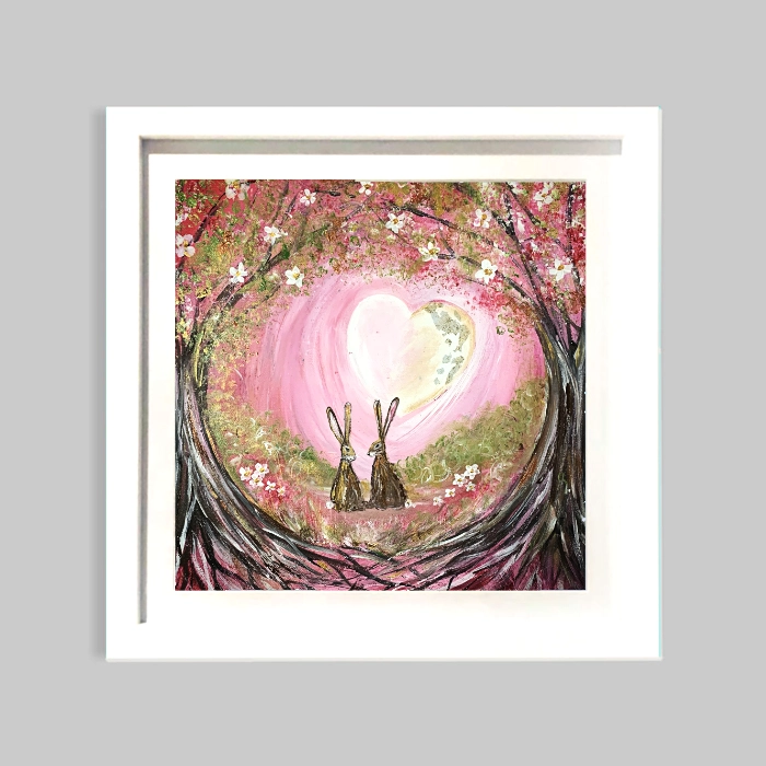 Entwined Hearts Art Print