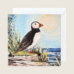 Bempton Puffin Greetings Card