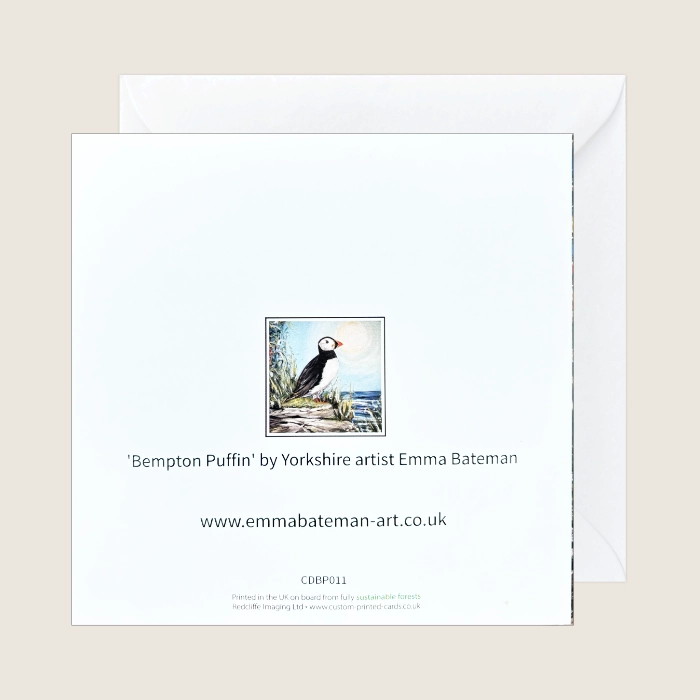 Bempton Puffin Greetings Card