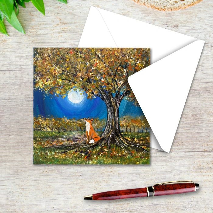 Fox under an Autumn Moon